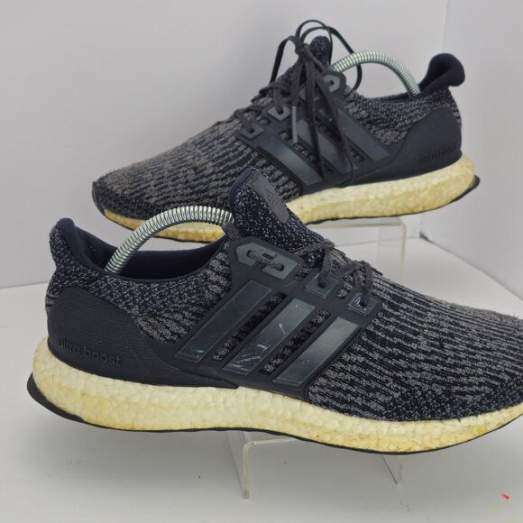 Adidas Ultra Boost 3.0 Men's 8.5 Black Utility Running Athletic Sneaker Shoes - Picture 1 of 14